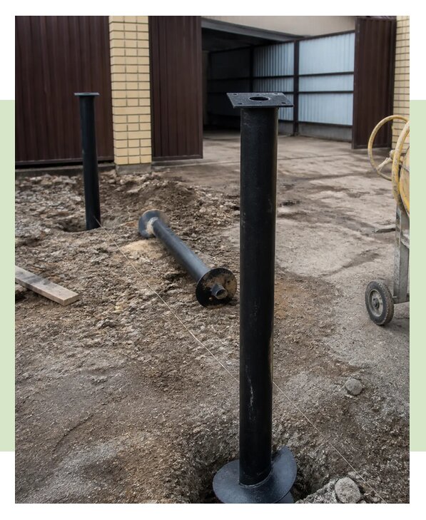 Монтаж винтовых свай под ворота под ключ в Новокуйбышевске